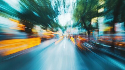 Speed and Cityscapes A Blur of Urban Motion.