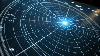 Obraz premium vibrant, pulsating sphere of light radiates in dark space