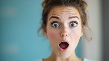 Surprised Woman Close-up