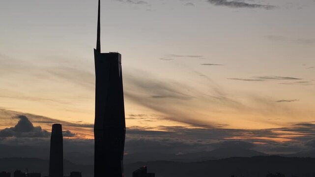 kuala lumpur morning scenery 2025 dramatic sunrise and busy street with cars