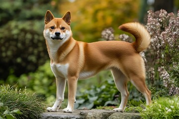 a beautiful tosa lnu standing proudly in a grade 