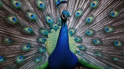 Obraz premium Peacock in full display