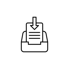 Inbox line icon