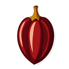 Very Simple flat 2D icon salak isolated on a white background, vector, flat design, animation design, simple flat 2D icon, minimalist design, clipart