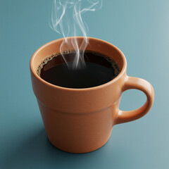 X&iacute;cara de caf&eacute; em mesa de madeira.