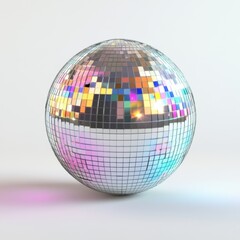 Obraz premium Disco Ball: A Symphony of Light and Reflection