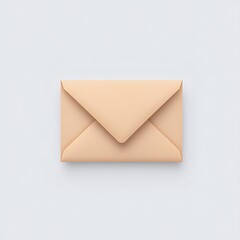 Beige Envelope for Minimalist Background.