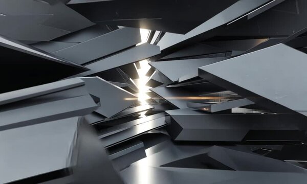 Dark grey grunge abstract tech motion background