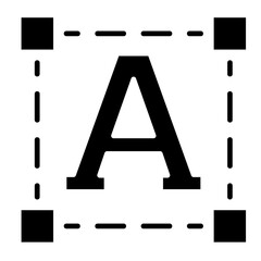 Typography  Icon Element For Design	