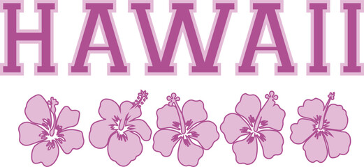 Hawaii Maui tropical hibiscus flowers slogan surf aloha Beach sun usa cali California Graphic Tee t-shirt logo slogan graphic artwork typography tote badge emblem crest   © melissa