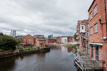 Leeds UK: 3rd June 2023. Leeds Liverpool Canal and Calls Landing