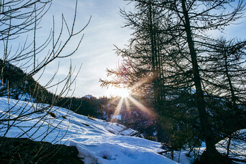 Les Alpes du Sud sous la neige  