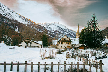Les Alpes du Sud sous la neige  