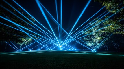 Galaxy festival lights show outdoor park event photography nighttime dynamic experience