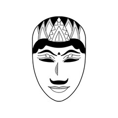 black and white batik themed abstract background