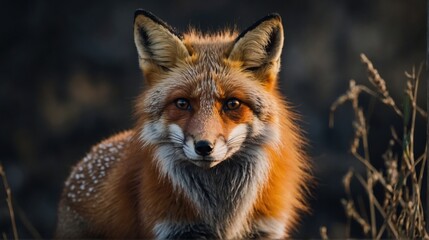 Fototapeta premium Graceful Fox In Focus