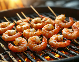 shrimp on a grill