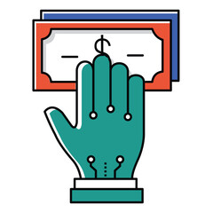Secure Online Ai Payment Vector Symbol Icon design