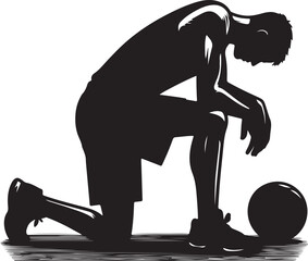 frustrated basketball player vector