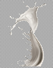 milk or white liquid splash, Smooth and Velvety Chocolate Flow Captured in Motion on transparent background, png, psd
