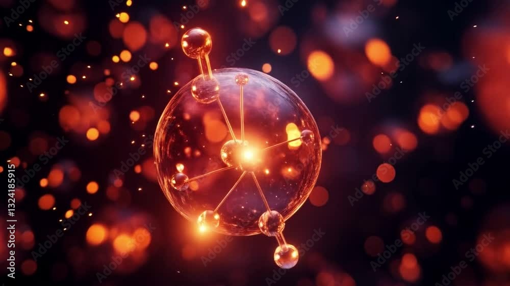Poster A vivid depiction of a quantum particle showcasing elements like qubits, superposition, and entanglement. The colorful orbs represent the dynamic interactions and states in a quantum circuit.