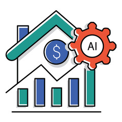 Business Investment Growth Ai Automation Vector Icon Design