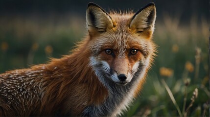 Fototapeta premium Luminous Fox At the Ridge