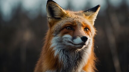 Fototapeta premium Luminous Fox At the Summit