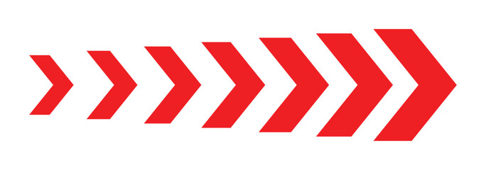 Obraz premium dynamic moving arrow representing speed, acceleration, fast. vector illustration on isolated background eps 888.