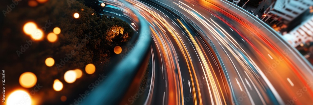 Poster Quantum Velocity Immersive Urban Mobility Visualization with Dynamic Light Trails - Next-Gen AI Infrastructure and Sustainable Transportation Design