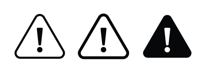 warning triangle icon in png format. Warning sign with an exclamation point in a triangle. Road signs. vector illustration on isolated background eps 10.