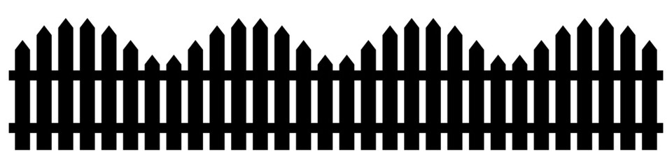 Fence silhouette icon simple design