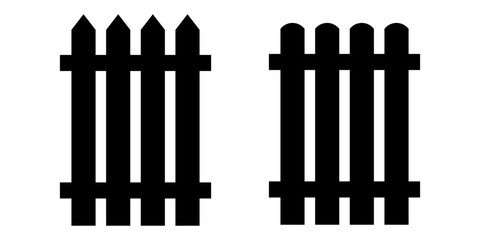 Fence silhouette icon simple design