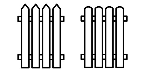 Fence silhouette icon simple design