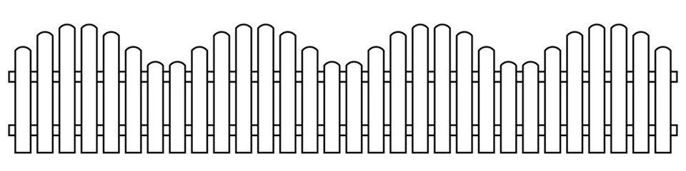 Fence silhouette icon simple design