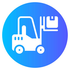 forklift gradient icon