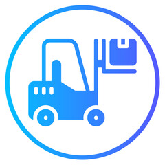 forklift gradient icon
