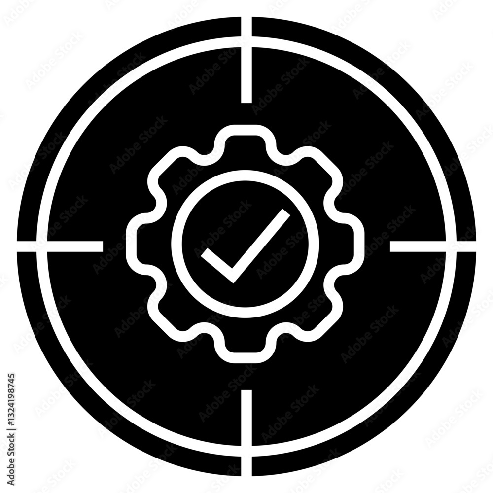 Poster specification vector icon