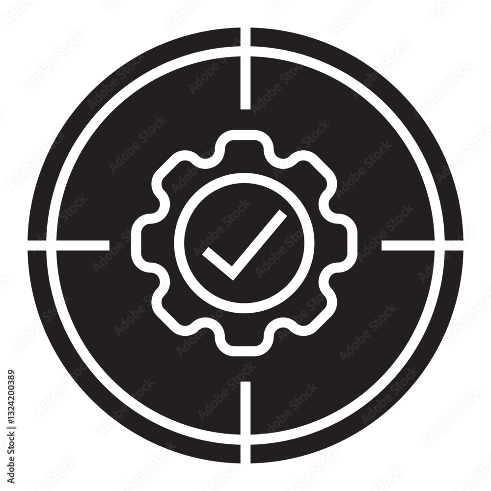 Poster specification vector icon