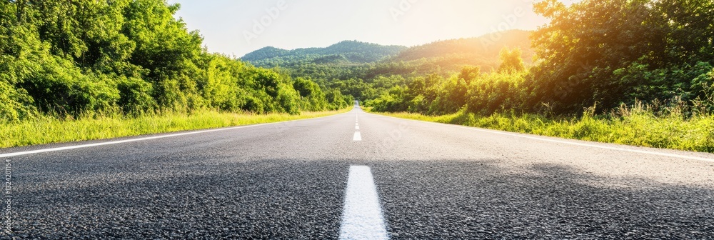 Aufkleber eco-driven journey sustainable infrastructure meets green horizons - transformative mobility visuali