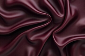 Fototapeta premium Luxurious burgundy leather texture creating smooth waves and folds, ideal for fashion, upholstery, or design projects