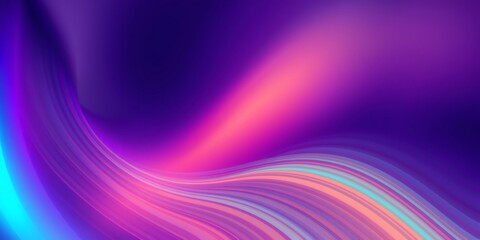 Obraz premium dynamic abstract waves, purple and orange design