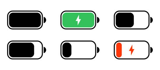 Battery Level and Charging Icons