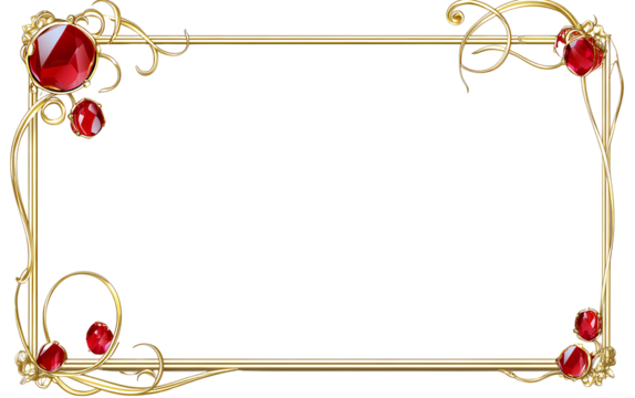 Tropical flowers frame a border with a transparent background PNG - Powered by Adobe