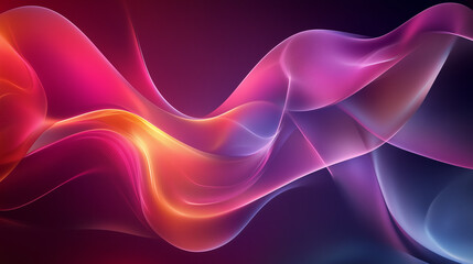 Glowing Cyber Elements in Futuristic Abstract Design