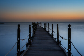 Obraz premium pier at sunset