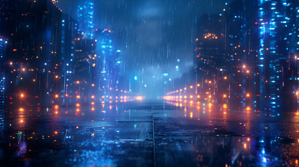 Fototapeta premium night city lights