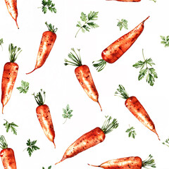 seamless carrots pattern
