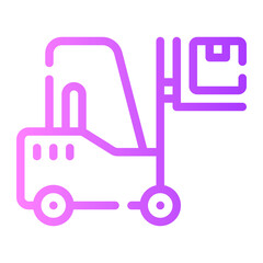 forklift gradient icon