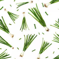 seamless chives pattern